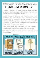 Vorschau - Spiele - At Home Englisch – Wortschatz, Vocabulary, Speaking und Listening | I Have Who Has Lernspiel 5.–6. Klasse - Seite 1