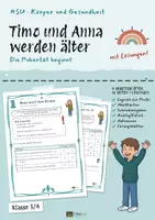 Vorschau - Unterrichtsreihen - Ich werde älter Pubertät: Arbeitsblätter Sachunterricht 3/4, 41 S. + Lösungen - Deckblatt