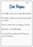 Vorschau - Arbeitsblätter - Abschreibtexte Wetter und Forscher Check Kärtchen - Seite 2