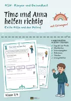 Vorschau - Unterrichtsreihen - Erste Hilfe: Arbeitsblätter Sachunterricht 3/4 – 41 Seiten mit Lösungen - Seite 1