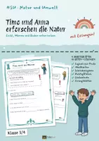Vorschau - Unterrichtsreihen - Licht Wärme Boden: Arbeitsblätter Sachunterricht 3/4 – 41 Seiten mit Lösungen - Deckblatt