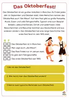 Προεπισκόπηση - Φύλλα εργασίας - Oktoberfest - Arbeitsblätter - Σελίδα 1
