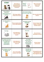 Vorschau - Spiele - Katze | Quiz | Rätsel | Spiel | Unterrichtsmaterial | Biologie | Klasse 5-8 | mit Lösungen - Seite 1
