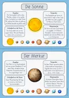 Vorschau - Arbeitsblätter - Planeten Wissenskartei - Seite 2