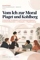 Vorschau - Stundenentwürfe - Vom Ich zur Moral | Piaget & Kohlberg komplett | 8 Unterrichtsstunden + differenzierte Klausuren Pädagogik Q1/Q2 - Deckblatt