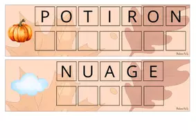 Aperçu - Apprentissages en autonomie - Français - Retrouve les lettres (sur l'automne) - Page 3