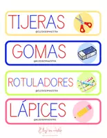 Vista previa - Decoración del aula - CARTELES MATERIAL ESCOLAR @ELEGISERMAESTRA - página 3
