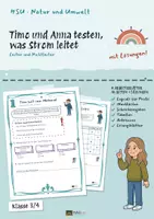 Vorschau - Unterrichtsreihen - Leiter und Nichtleiter: Arbeitsblätter Sachunterricht 3/4, 41 Seiten + Lösungen - Seite 1