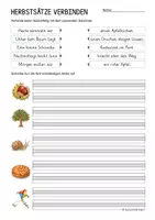 Vorschau - Arbeitsblätter - Lesen & Schreiben | Rechtschreibung, Satzbau, Grammatik - Im Herbst (Klasse 2-3) - Seite 2