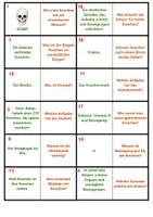 Vorschau - Spiele - Skelett | Quiz | Rätsel | Spiel | Unterrichtsmaterial | Biologie | Klasse 5-8 | mit Lösungen - Seite 3
