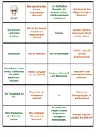 Vorschau - Spiele - Skelett | Quiz | Rätsel | Spiel | Unterrichtsmaterial | Biologie | Klasse 5-8 | mit Lösungen - Seite 1