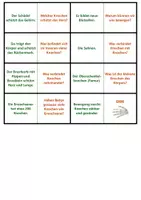 Vorschau - Spiele - Skelett | Quiz | Rätsel | Spiel | Unterrichtsmaterial | Biologie | Klasse 5-8 | mit Lösungen - Seite 2
