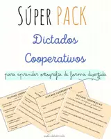 Vista previa - Hojas de trabajo - DICTADOS COOPERATIVOS para trabajar ORTOGRAFÍA DIVERTIDA - Portada