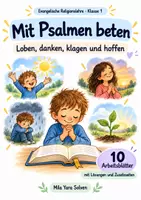 Vorschau - Arbeitsblätter - Mit Psalmen beten | Religion Klasse 1 Arbeitsblätter | Evangelische Religionslehre | 10 Arbeitsblätter als PDF - Deckblatt