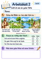 Vorschau - Arbeitsblätter - Mit Psalmen beten | Religion Klasse 1 Arbeitsblätter | Evangelische Religionslehre | 10 Arbeitsblätter als PDF - Seite 2