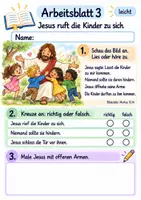 Vorschau - Arbeitsblätter - Jesus und die Kinder | Religion Klasse 1 Arbeitsblätter | Evangelische Religionslehre | 10 Arbeitsblätter als PDF - Seite 3