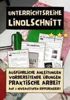 Vorschau - Unterrichtsreihen - Unterrichtsreihe Kunst: Linolschnitt und Linoldruck - Deckblatt
