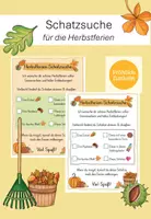 Vorschau - Anderer Materialtyp - Schatzsuche für die Herbstferien - Deckblatt