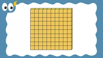 Vorschau - Präsentationen/Tafelbilder - Blitzblick bis 100 – Stellenwert Dienes | Digitale Tafelbilder Mathe Klasse 2 - Seite 1