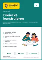 Vorschau - Arbeitsblätter - Dreiecke konstruieren Klasse 7 – 3 Niveaus - Deckblatt