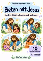 Vorschau - Arbeitsblätter - Beten mit Jesus | Religion Klasse 1 Arbeitsblätter | Evangelische Religionslehre | 10 Arbeitsblätter als PDF - Deckblatt