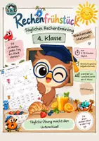 Vorschau - Arbeitsblätter - Rechenfrühstück 4. Klasse - tägliches Rechentraining | Wochenblätter | wachsend - Deckblatt