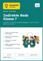 Vorschau - Arbeitsblätter - Indirekte Rede Klasse 7 – Konjunktiv I - Deckblatt
