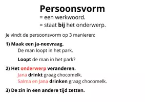 Voorbeeld - Onderwerp en persoonsvorm zoeken - Hoe? - Pagina 1