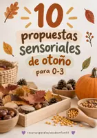 Vista previa - Unidades / Secuencias / Situaciones de Aprendizaje - 10 propuestas sensoriales para 0-3 del OTOÑO - Portada