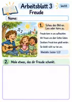 Vorschau - Arbeitsblätter - Die Frucht des Geistes | Religion Klasse 1 Arbeitsblätter | Evangelische Religionslehre | 10 Arbeitsblätter als PDF - Seite 3