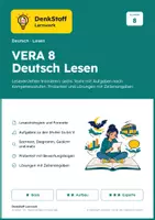 Vorschau - Arbeitsblätter - VERA 8 Deutsch Lesen Training mit Lösungen - Deckblatt