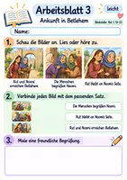 Vorschau - Arbeitsblätter - Rut – Treue und neuer Anfang | Religion Klasse 1 Arbeitsblätter | Evangelische Religionslehre | 10 Arbeitsblätter als PDF - Seite 3