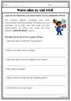 Vorschau - Arbeitsblätter - Leseübung: Mit Stress umgehen/nicht aufgeben/ DaZ & DaF/A2-B1 - Seite 3