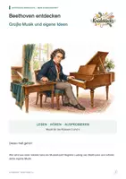 Vorschau - Unterrichtsreihen - Beethoven entdecken – Lesetexte, Hörstationen & Kreativaufgaben | Musik Klasse 3/4 + digitale Tafelbilder - Seite 1