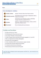 Vorschau - Arbeitsblätter - Materialgestütztes Schreiben: Schreibplan in 5 Schritten | Gratis-Arbeitsblatt mit Abhakliste | Deutsch Klasse 8–10 - Deckblatt