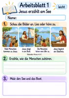 Vorschau - Arbeitsblätter - Jesus erzählt vom Sämann | Religion Klasse 1 Arbeitsblätter | Evangelische Religionslehre | 10 Arbeitsblätter als PDF - Seite 1