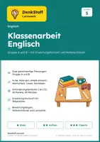Vorschau - Test - Klassenarbeit Englisch Klasse 5 – A/B - Deckblatt
