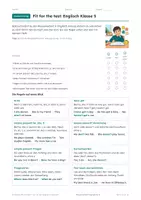 Vorschau - Test - Klassenarbeit Englisch Klasse 5 – A/B - Seite 3
