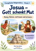 Vorschau - Arbeitsblätter - Josua – Gott schenkt Mut | Religion Klasse 1 Arbeitsblätter | Evangelische Religionslehre | 10 Arbeitsblätter als PDF - Deckblatt