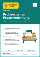 Vorschau - Test - Prozentrechnung Klasse 7 – 3 Probearbeiten - Deckblatt