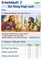 Vorschau - Arbeitsblätter - Nehemia baut gemeinsam | Religion Klasse 1 Arbeitsblätter | Evangelische Religionslehre | 10 Arbeitsblätter als PDF - Seite 3