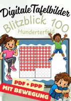 Vorschau - Präsentationen/Tafelbilder - Materialpaket: Blitzblick 100 – Hunderterfeld & Stellenwert mit Bewegung | digitale Tafelbilder - Seite 1