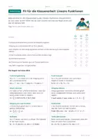 Vorschau - Test - Klassenarbeit lineare Funktionen Klasse 8 - Seite 3