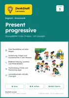 Vorschau - Arbeitsblätter - Present Progressive Klasse 5 – Übungen - Deckblatt
