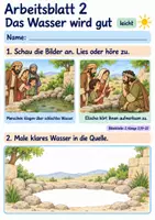 Vorschau - Arbeitsblätter - Elischa hilft Menschen | Religion Klasse 1 Arbeitsblätter | Evangelische Religionslehre | 10 Arbeitsblätter als PDF - Seite 2