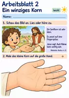 Vorschau - Arbeitsblätter - Jesus erzählt vom Senfkorn | Religion Klasse 1 Arbeitsblätter | Evangelische Religionslehre | 10 Arbeitsblätter als PDF - Seite 2