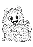 Vorschau - Arbeitsblätter - Dot-Marker - Halloween Monster Feinmotorik Arbeitsblätter - Seite 1