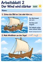 Vorschau - Arbeitsblätter - Paulus im Sturm | Religion Klasse 1 Arbeitsblätter | Evangelische Religionslehre | 10 Arbeitsblätter als PDF - Seite 2