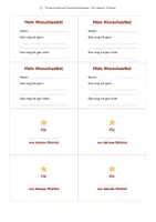 Vorschau - Mal- und Bastelvorlagen - Wichtel-Karten für die Klasse | Gratis-Vorlage: Wichtellose, Wunschzettel, Geschenkanhänger | Weihnachten · Advent · Wichteln | Klasse 1–4 - Seite 1