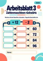 Vorschau - Arbeitsblätter - Zahlenmaschinen rückwärts Klasse 5 Gymnasium | Mathematik Sekundarstufe I | 10 Arbeitsblätter mit Lösungen als PDF - Seite 3